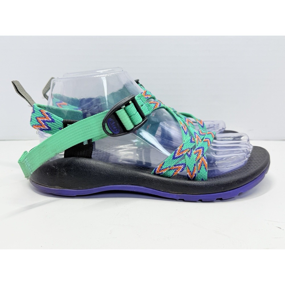 Chaco ZX/1 EcoTread Kids Size 5 Mint Leaf Green Hiking Sport Sandals